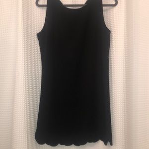 Black tank scalloped dress